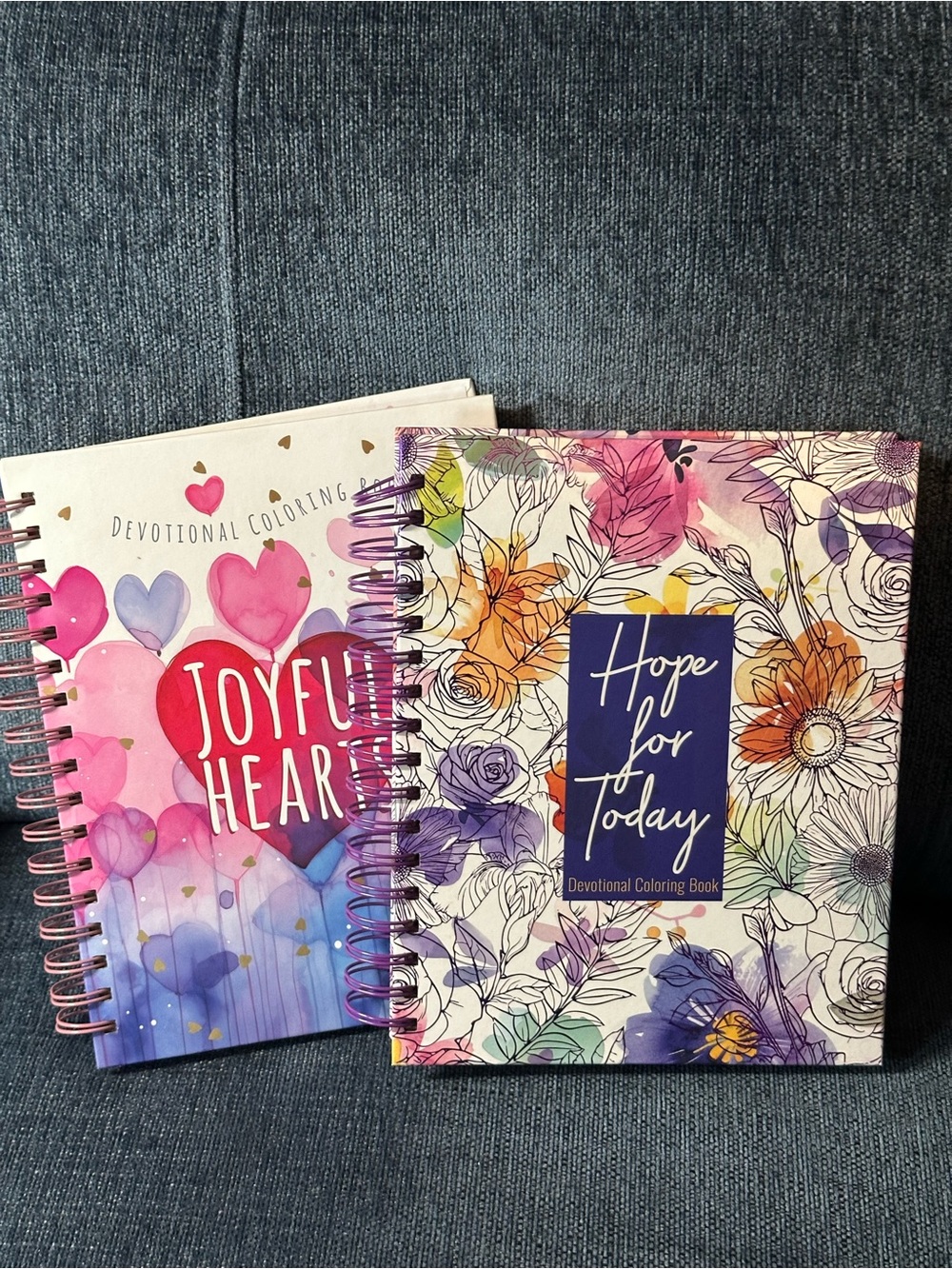 Hope for Today & Joyful Hearts Devotional Coloring Books